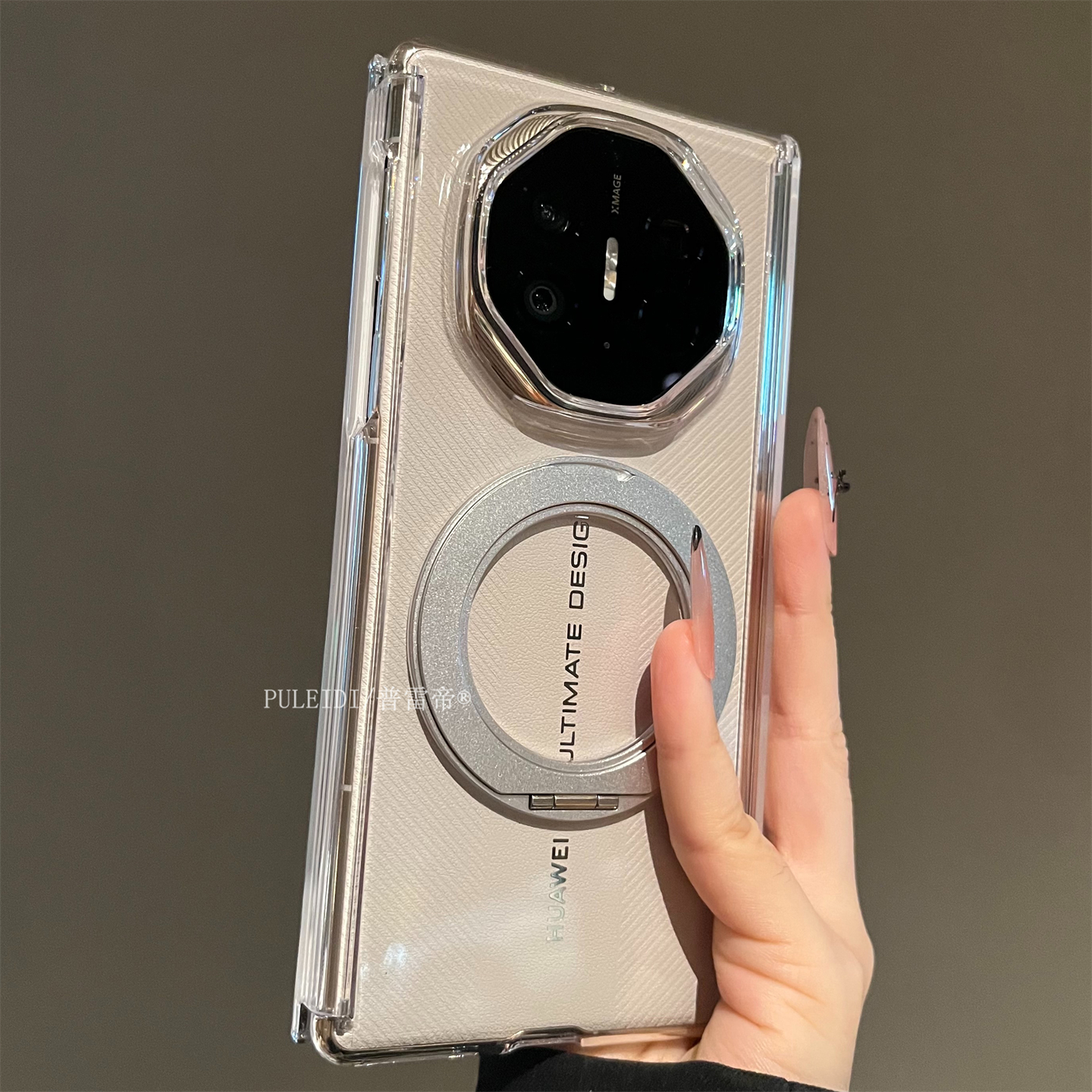 高透磁吸旋转支架适用华为MateXTs非凡大师三折叠屏手机壳简约