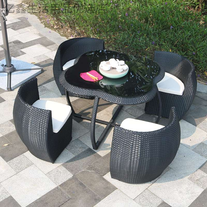 新疆西藏包邮户外桌椅庭院网红室外防水防晒茶桌网红别墅露天阳台