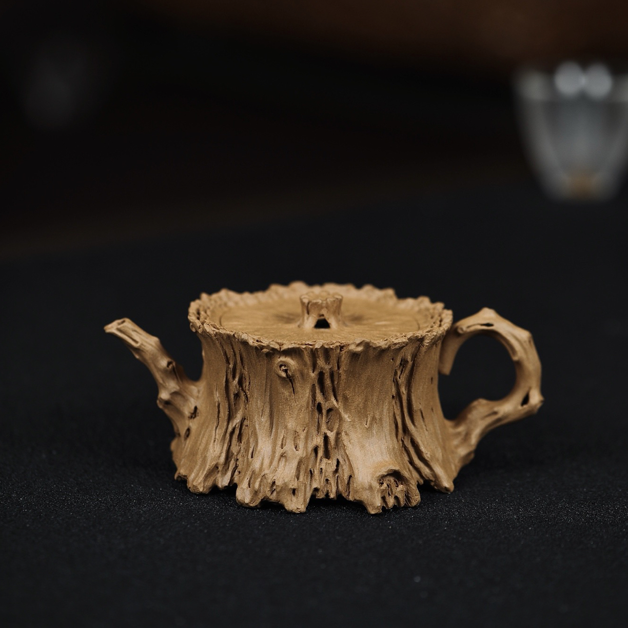 树桩·作品难度极大   难得一见的藏品 容量200cc/家藏段泥