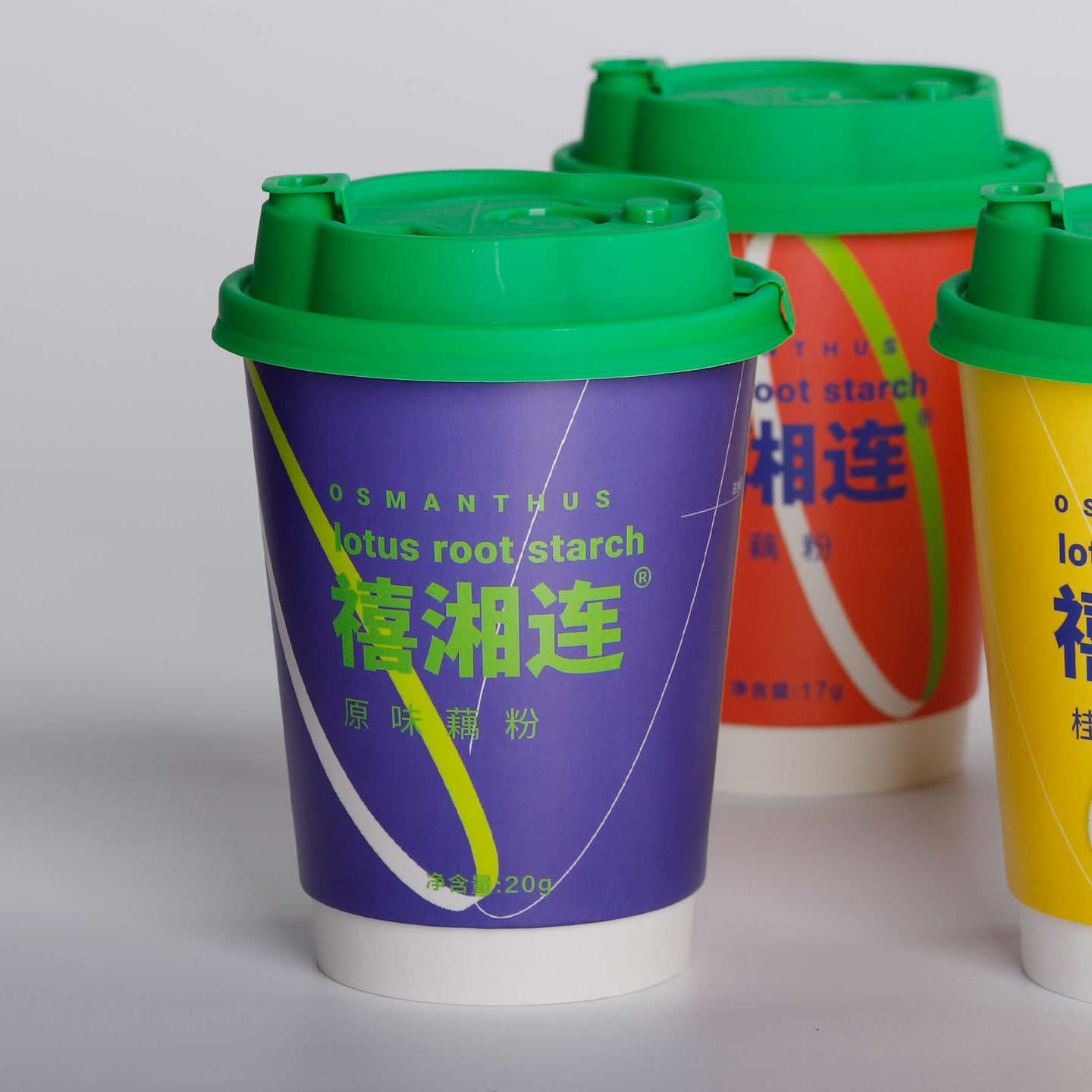 [岳阳禧湘莲家]纯藕粉莲藕杯装健康营养原味藕粉畅享美味口感