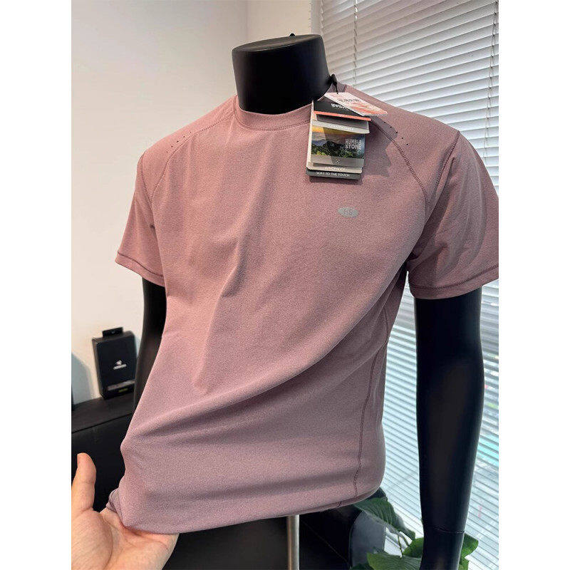 龙鳞速干t恤男款户外夏季美式运动健身修身吸湿排汗圆领短袖上衣