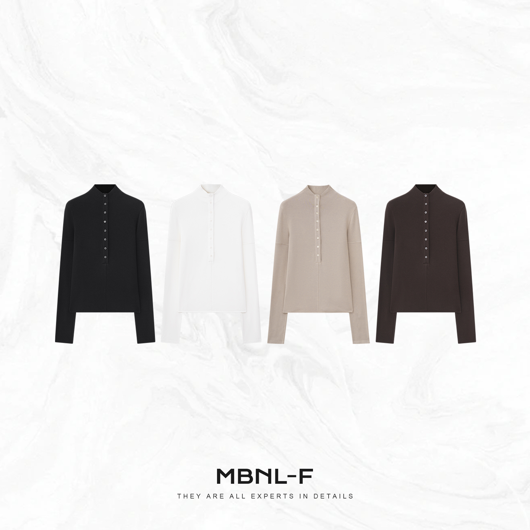 MBNL-F "高领范本" 气质腔调显瘦半高领打底衫 秦磊XM-XSY2521