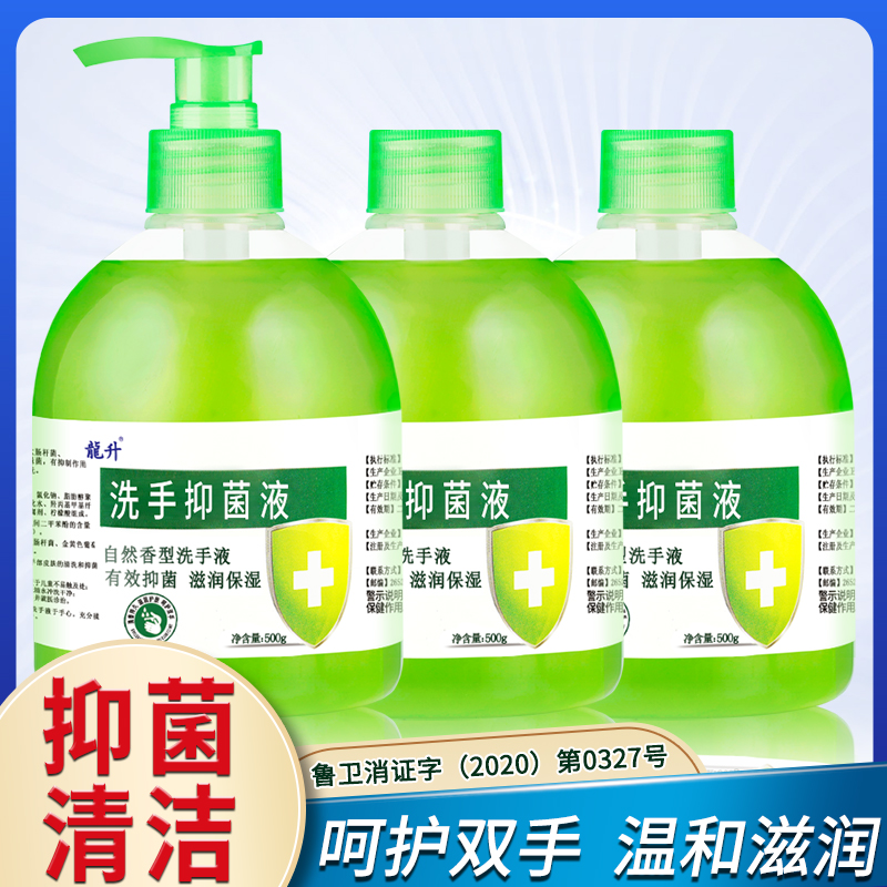 【拍一发三】龍升抑菌洗手液滋润清洁自然清香型儿童通用瓶装家用