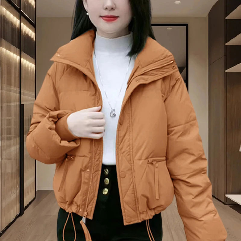 今年流行短款时尚小棉袄女冬季2025新款棉服立领宽松保暖网红棉衣