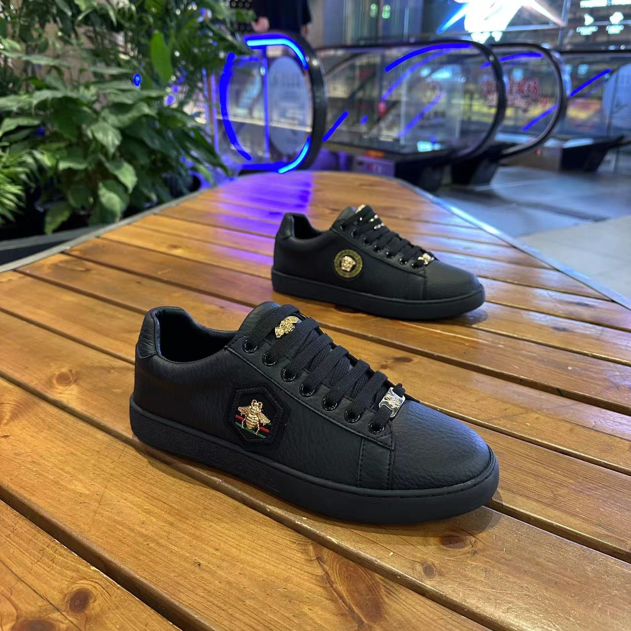 6012轻质耐磨流苏系带通用板鞋休闲鞋潮流款