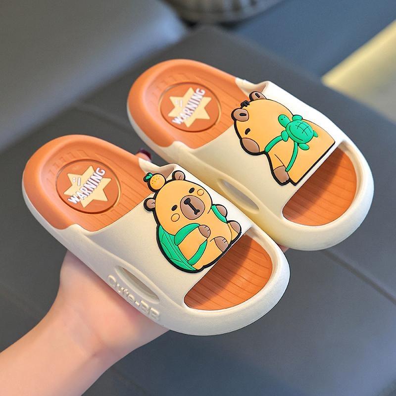 新品巴拉巴拉卡皮巴拉儿童拖鞋男女童居家新款浴室防滑软底亲子中