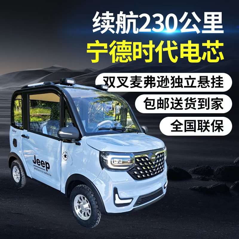 新能源家用小型车女士接送孩子老头乐代步车电动四轮车