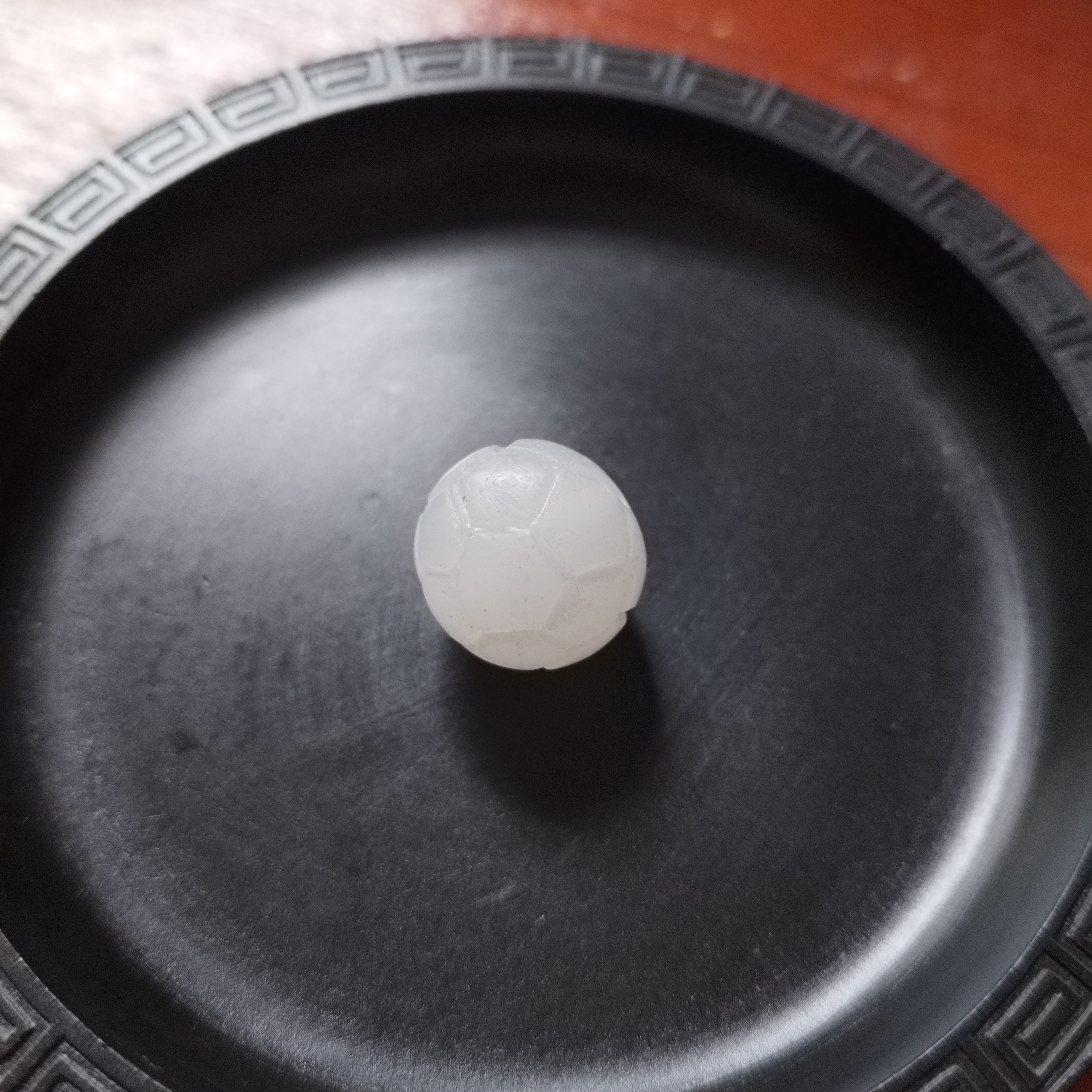 足球玉元素定制天然玉足球珠子DIY足球玉珠子篮球玉散珠定制卡16