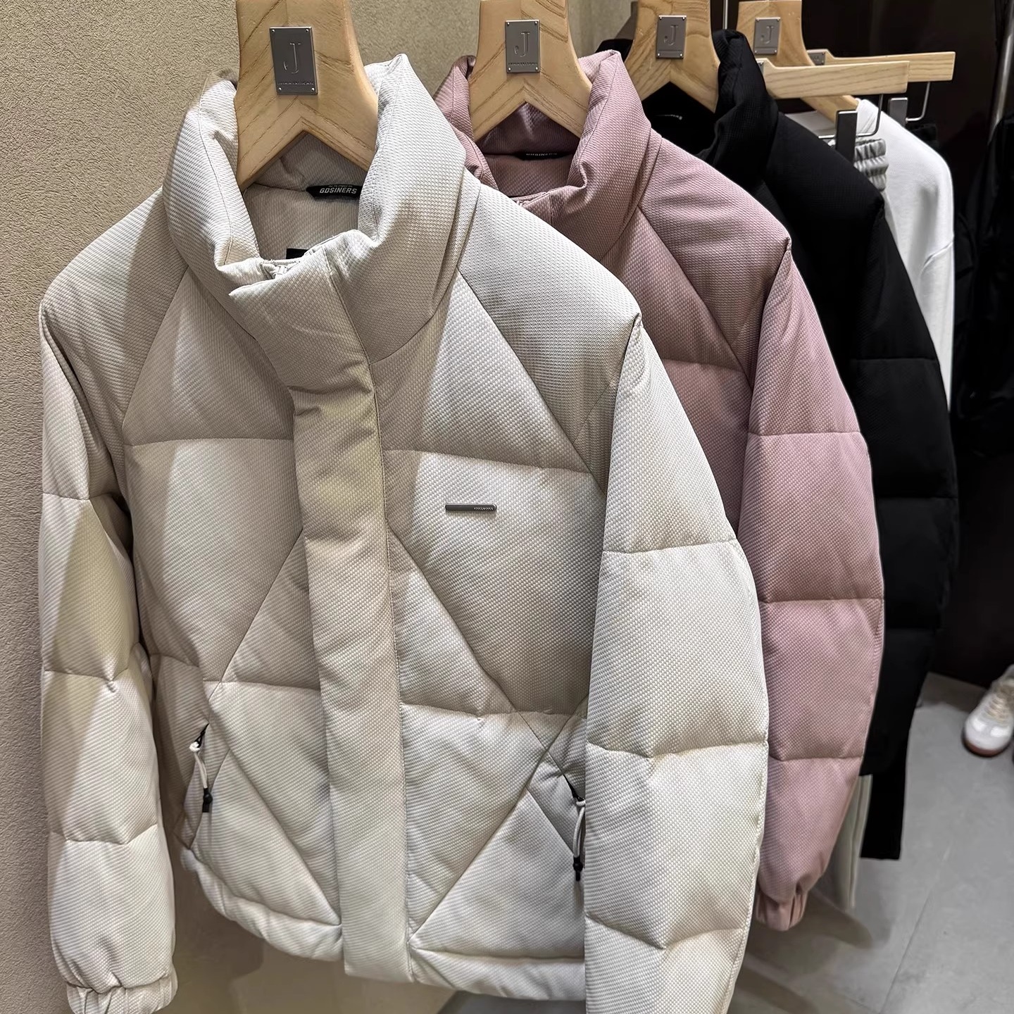 良心到哭！卷王！杭州货！国标90绒！立裁肌理男士立领宽松羽绒服