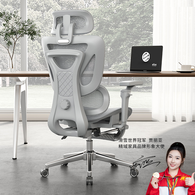 精域M-7PRO人体工学椅电脑椅久坐舒适办公椅撑腰护腰电竞书房椅子