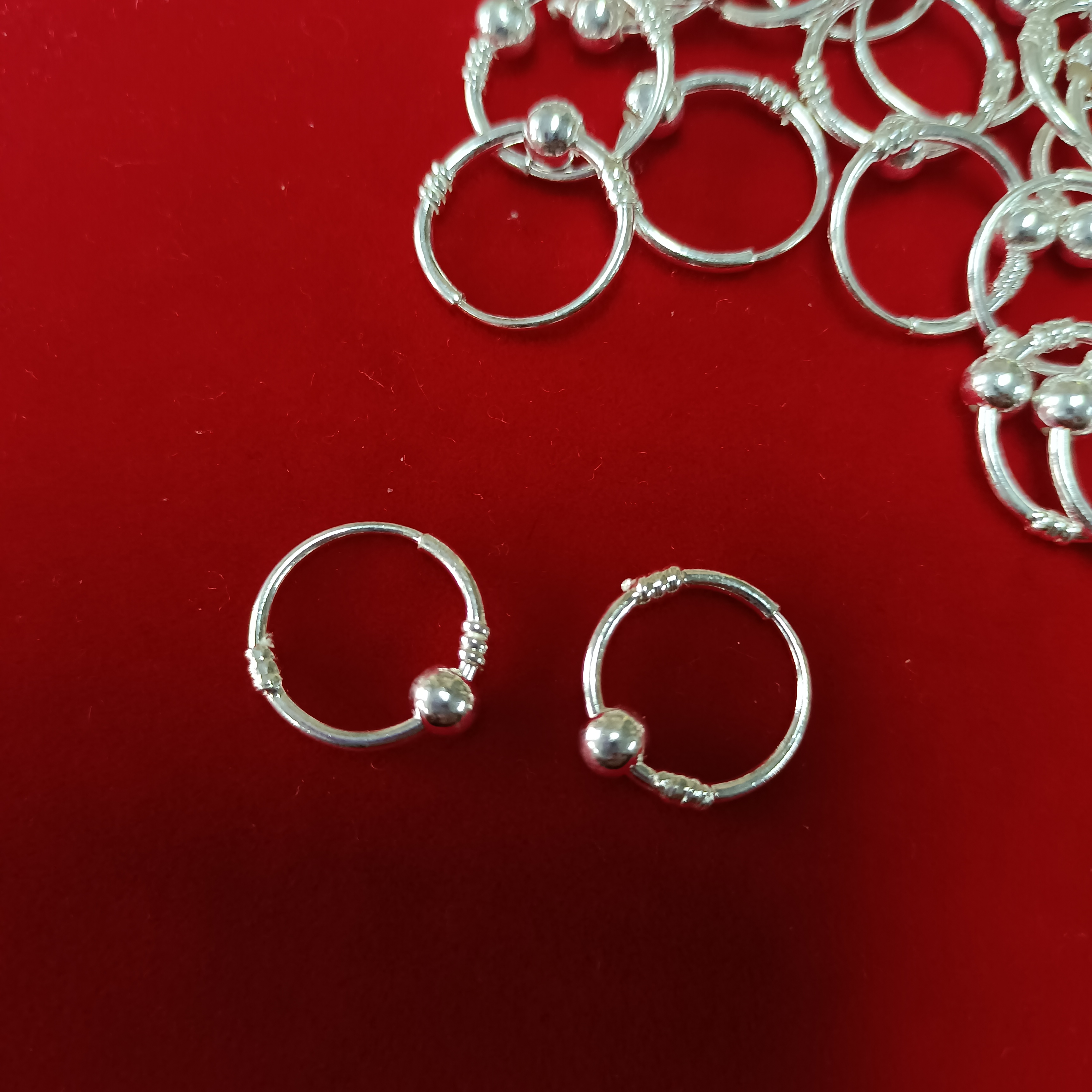 足银耳饰 时尚珠珠纯银小耳环