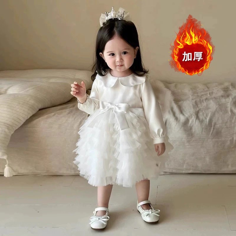 花童婚礼公主裙女宝宝周岁生日绝美小礼服日常可穿高端儿童蓬蓬纱