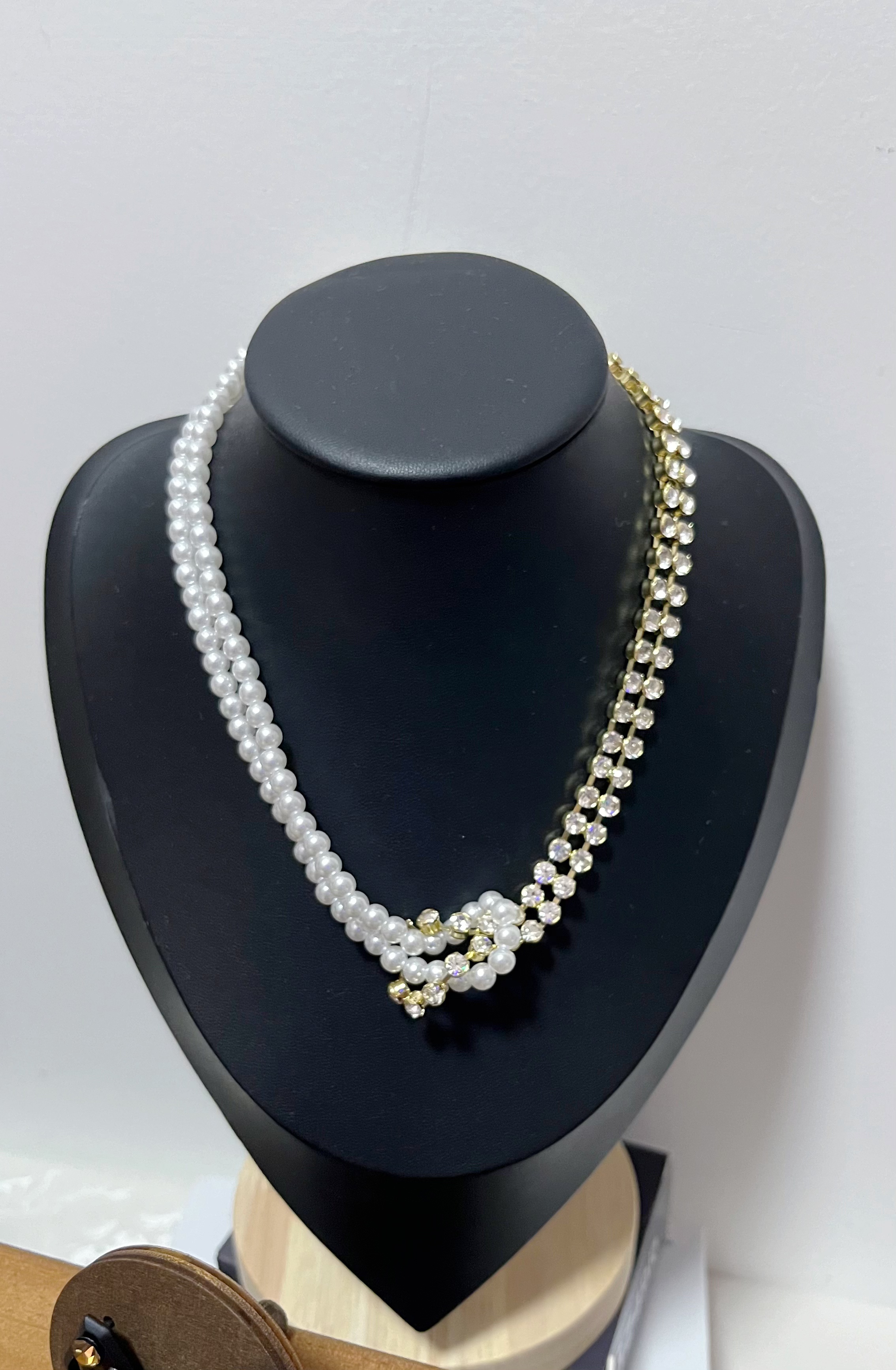 铜合金锆石项链 （截单专用链接）原创设计法式优雅颈链耳饰百搭