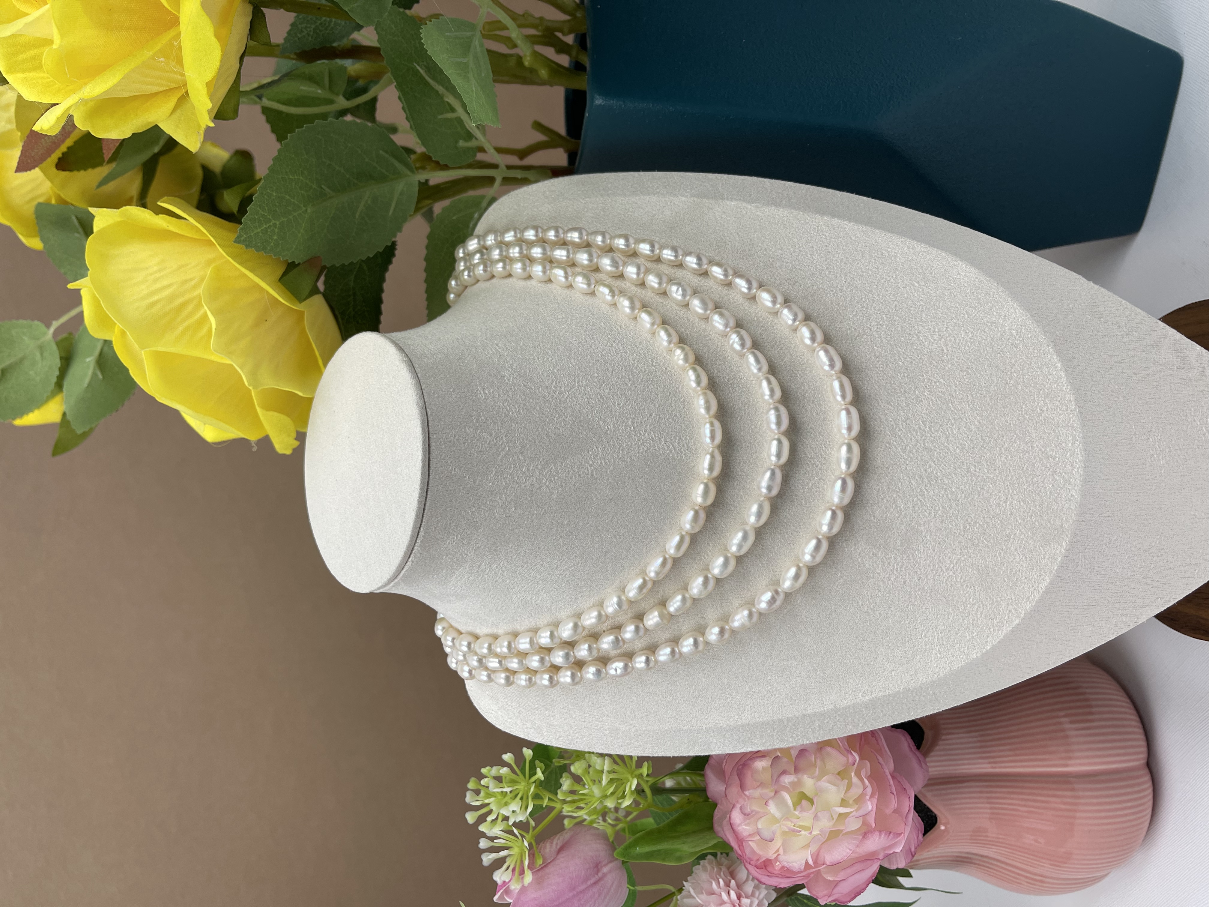 2纯天然淡水珍珠女神百搭气质锁骨链时尚强光经典仙女素链白色