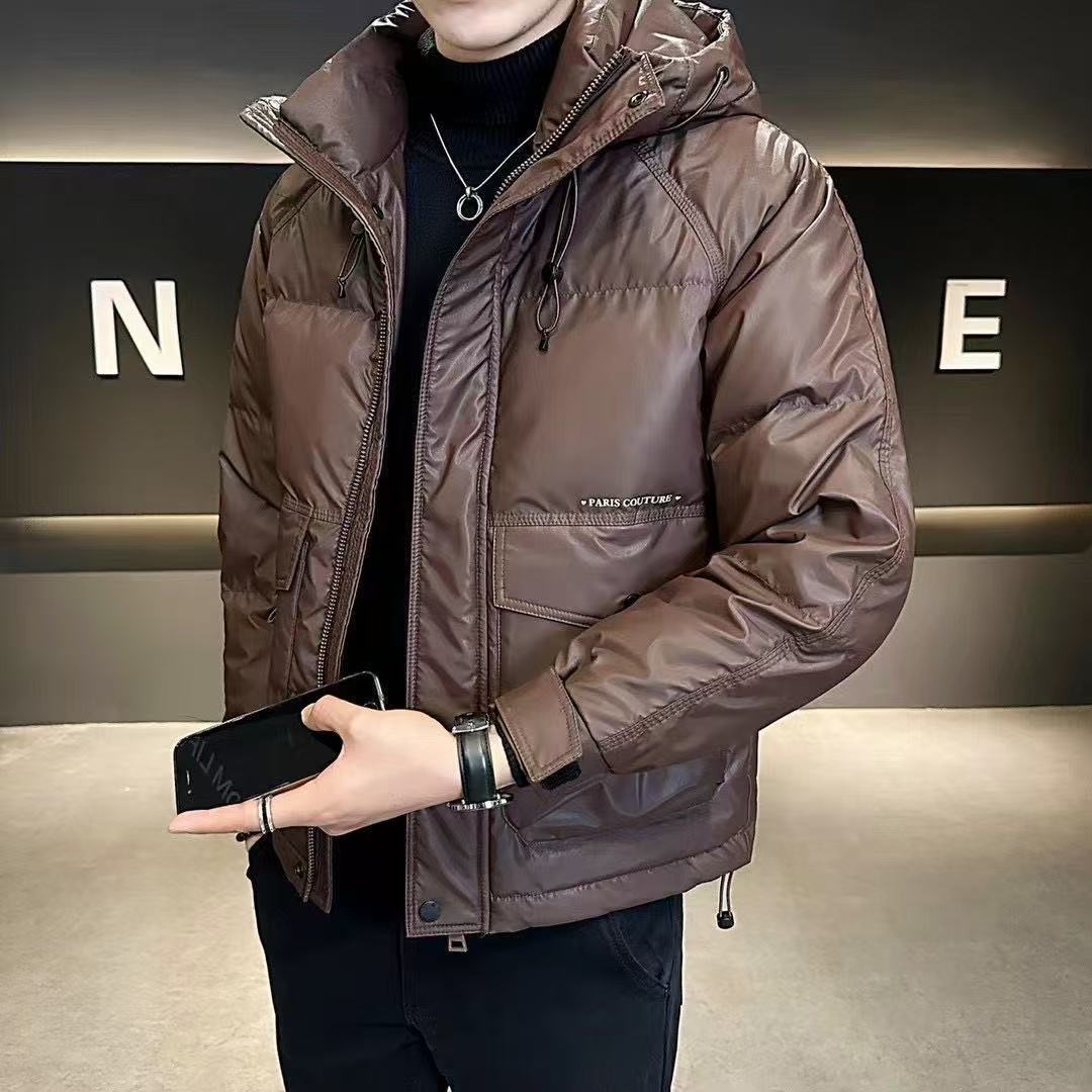 【万达撤柜】冬季新款潮牌连帽百搭鸭绒羽绒服休闲加厚保暖长袖外套