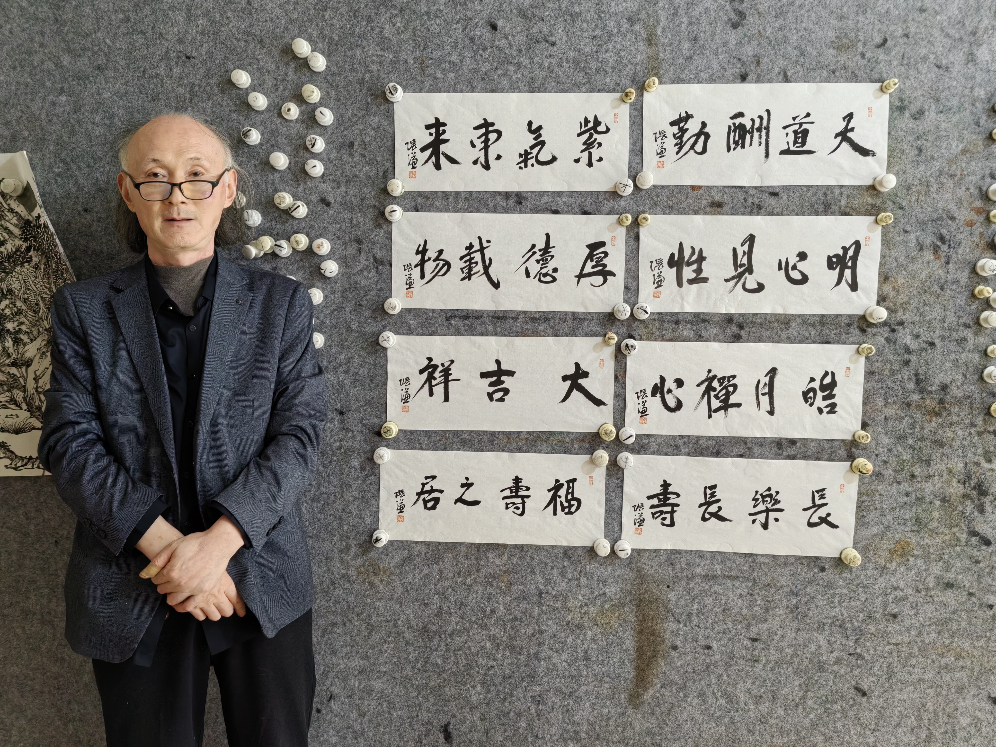 宠粉放漏！范扬学生张谦，软片小品，20×50现有 皓月 明心 天道 福寿