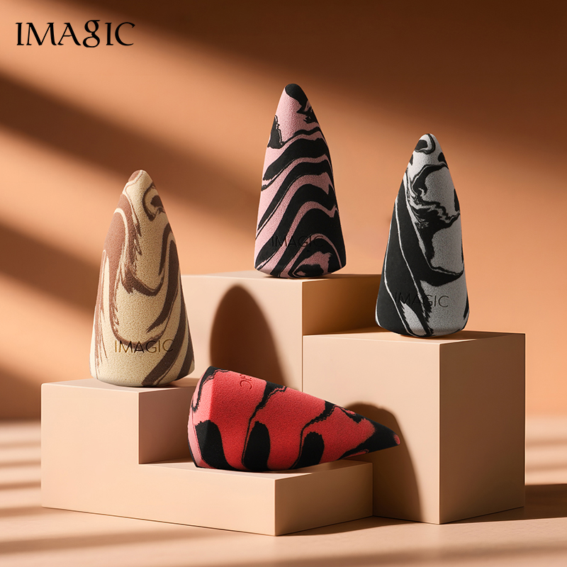 IMAGIC新品双色峰型粉扑柔软Q弹上妆服帖新手美妆蛋