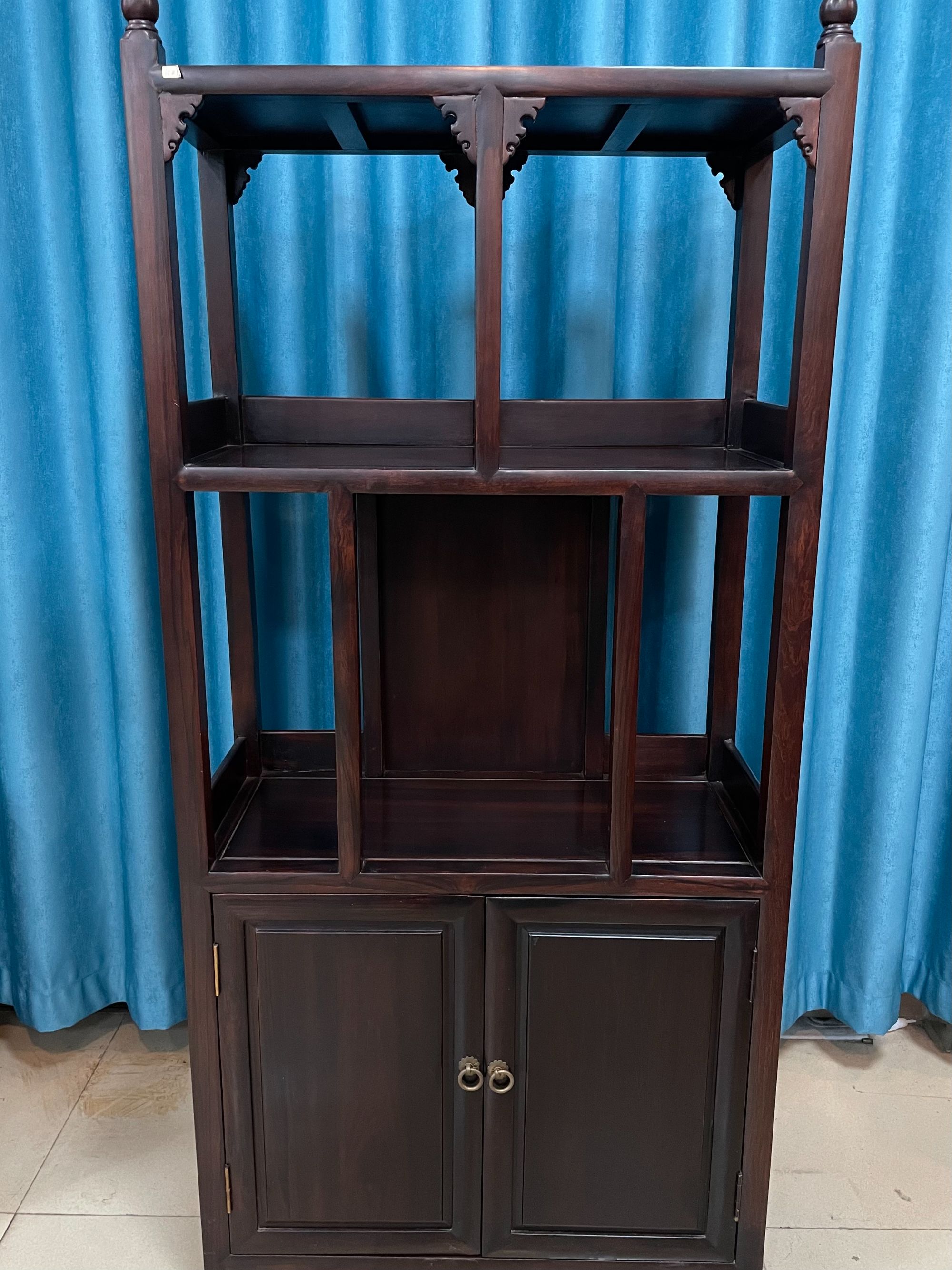 榫卯结构储藏新中式架