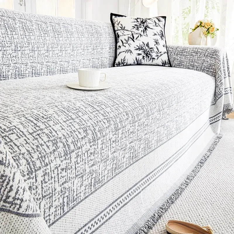 雪尼尔沙发盖布巾2025新款全盖四季通用布沙发套罩垫子防猫抓防滑