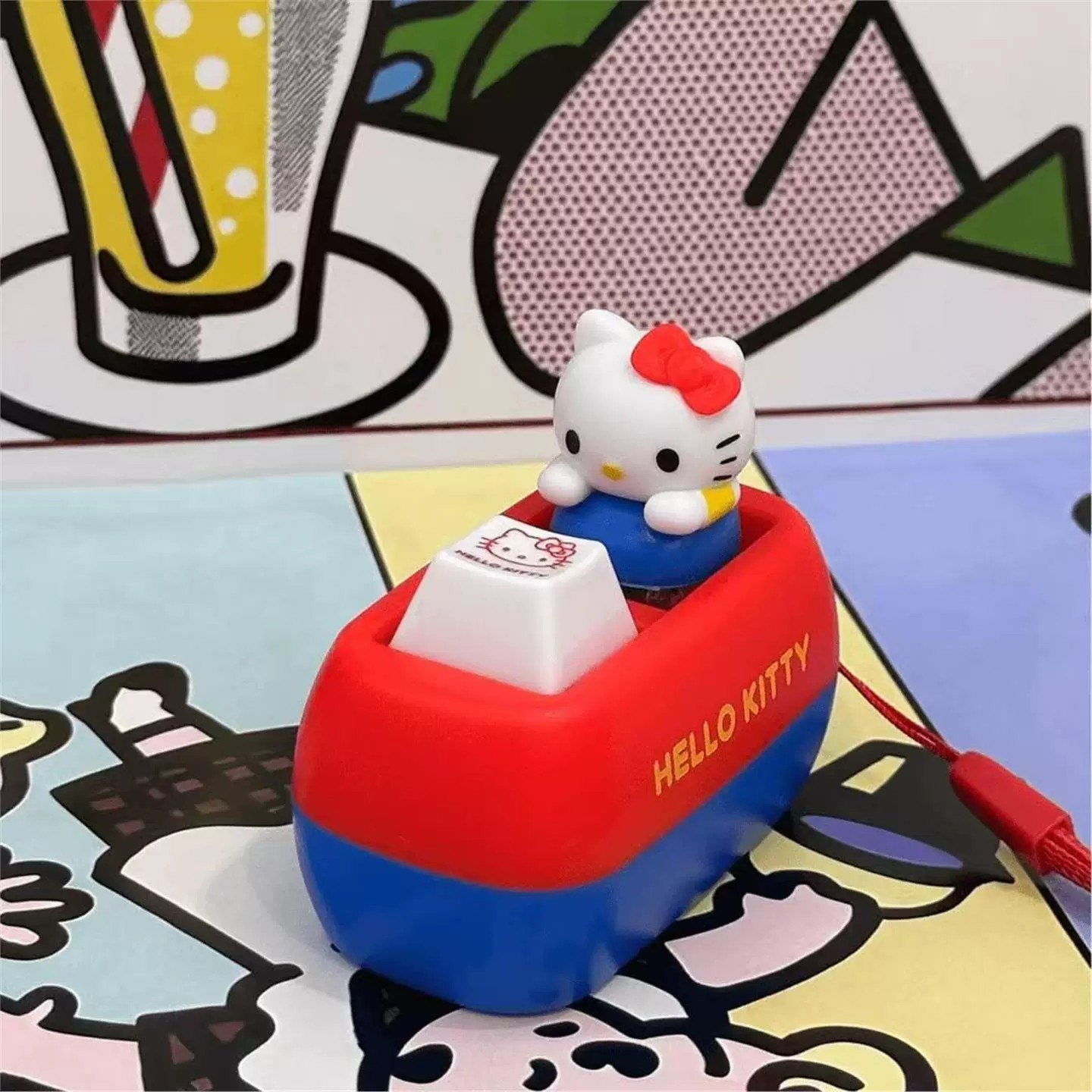 kt发声按键挂件玩具可发声语音钥匙扣解压神器暴躁凯蒂猫键盘嘴替