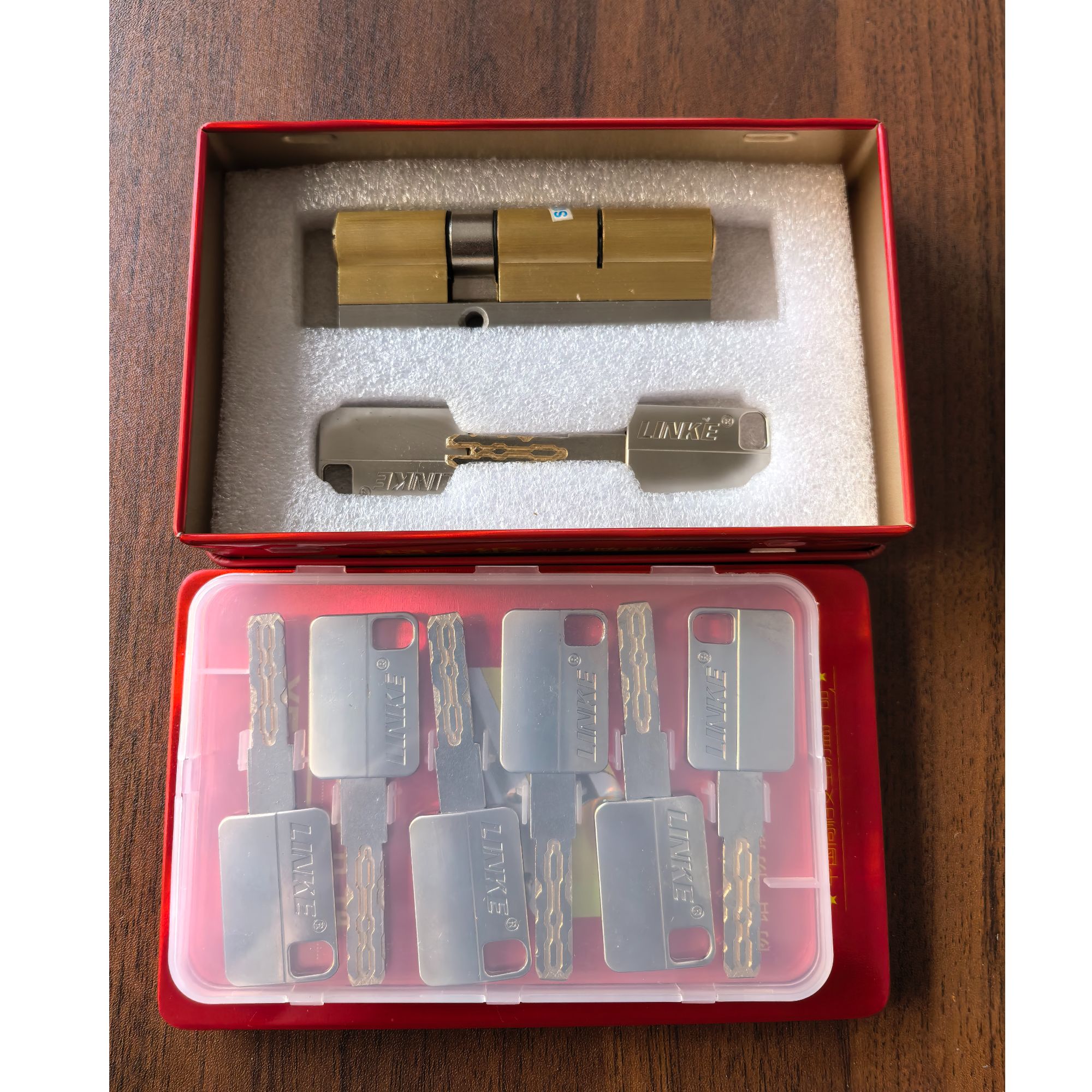 ④C级全铜多轨道防盗门锁芯适用于大门家门进户门