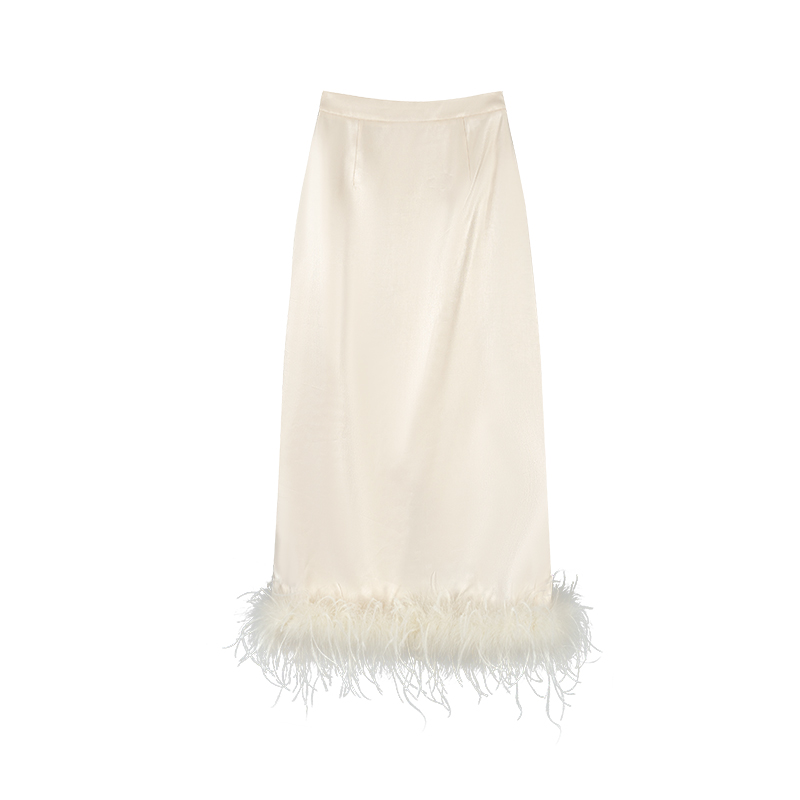 冯（CHAOMEI【罗拉小姐】新中式国风女装高级感轻奢奶霜杏裙子