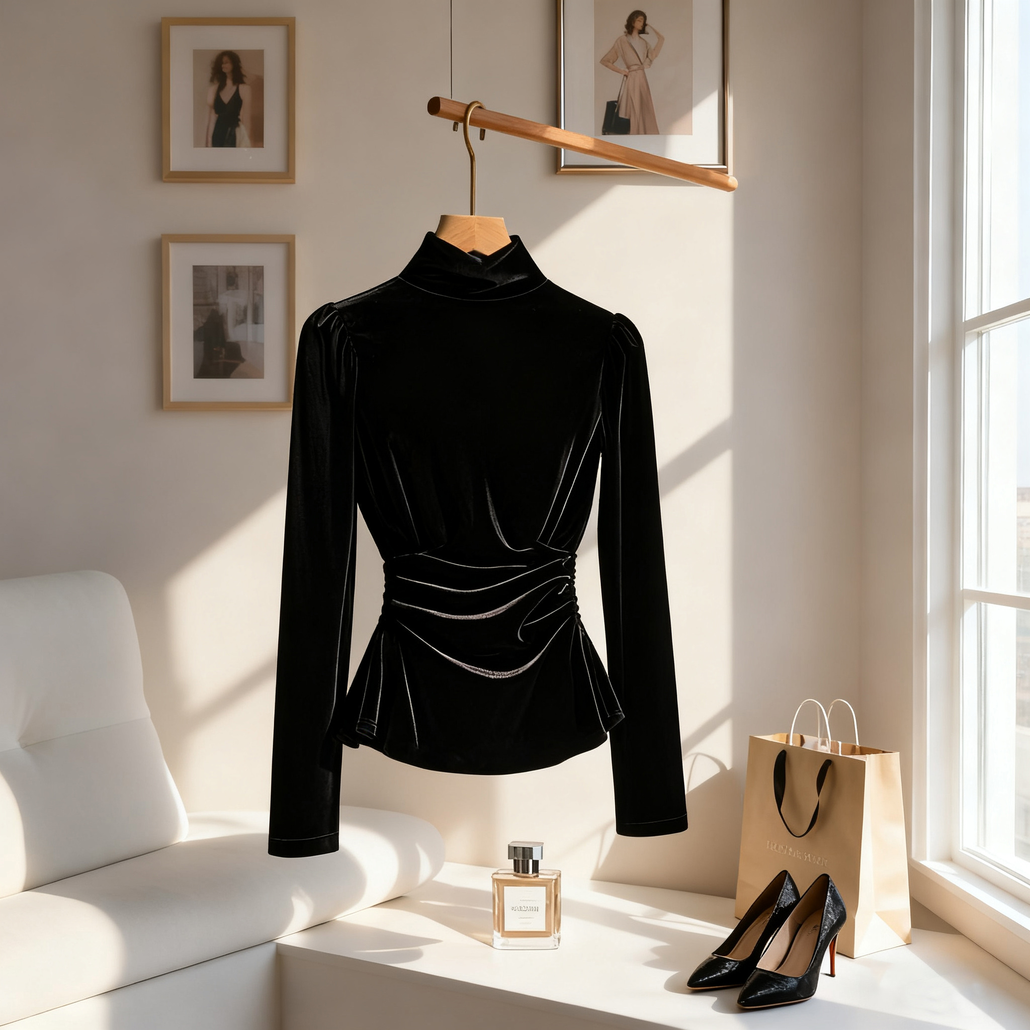 法式轻奢知性温柔独特气质小衫今年秋冬新款显瘦减龄长袖打底上衣