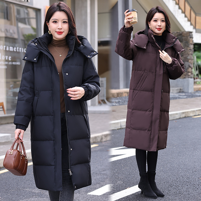 特大码羽绒服2025冬季新款胖MM加宽加大长款修身显瘦防风保暖外套