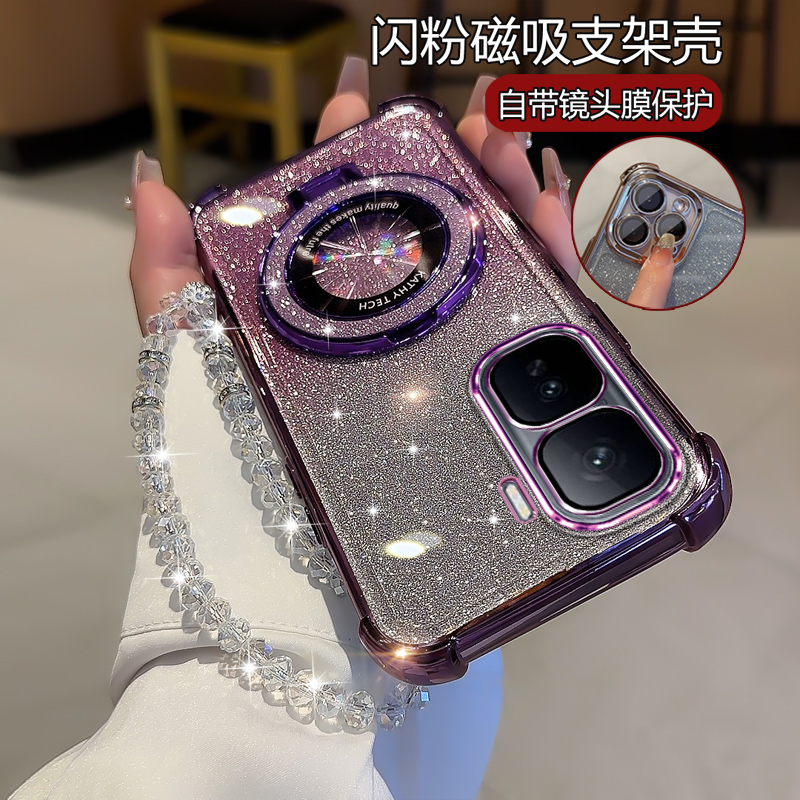 适用vivoiqooneo11手机壳新款网红闪粉V2520A防摔iqqonoe11软硅胶