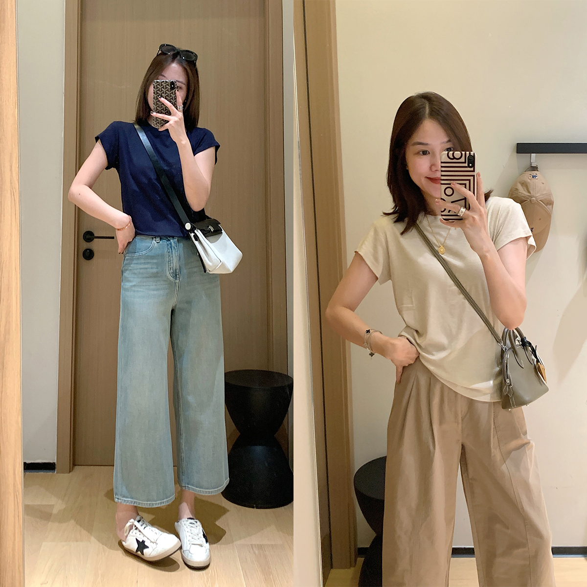 大叮自制【早秋新款】多色入定染可机洗天丝羊毛小飞袖短袖！S6224