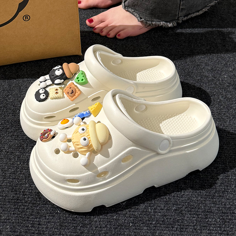 洞洞鞋女士厚底夏季新款外穿防滑软底女士拖鞋女士防滑沙滩凉拖