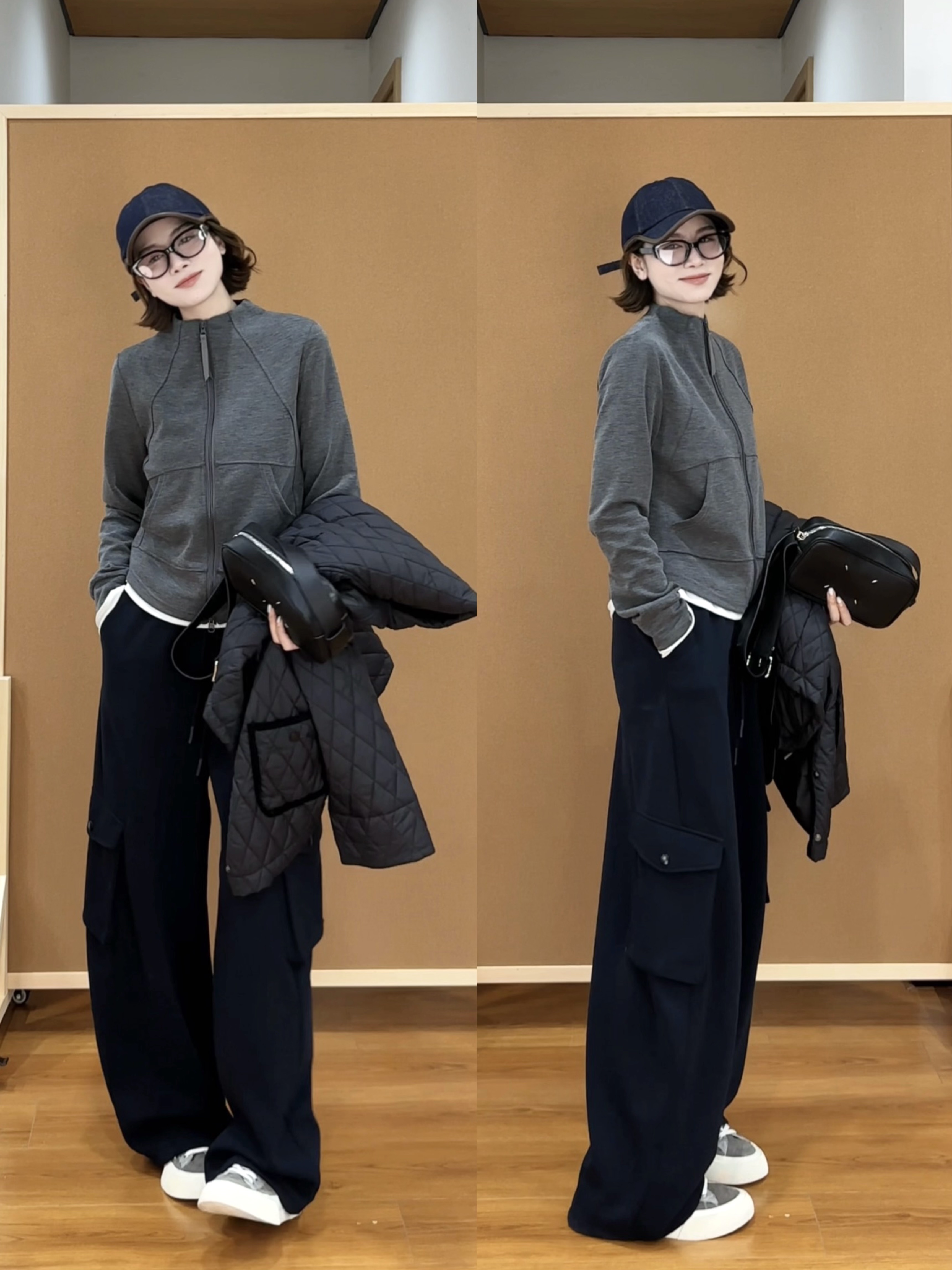 月月 2025新款【归影】立体剪裁极简显瘦立领修身外套 2509C5893