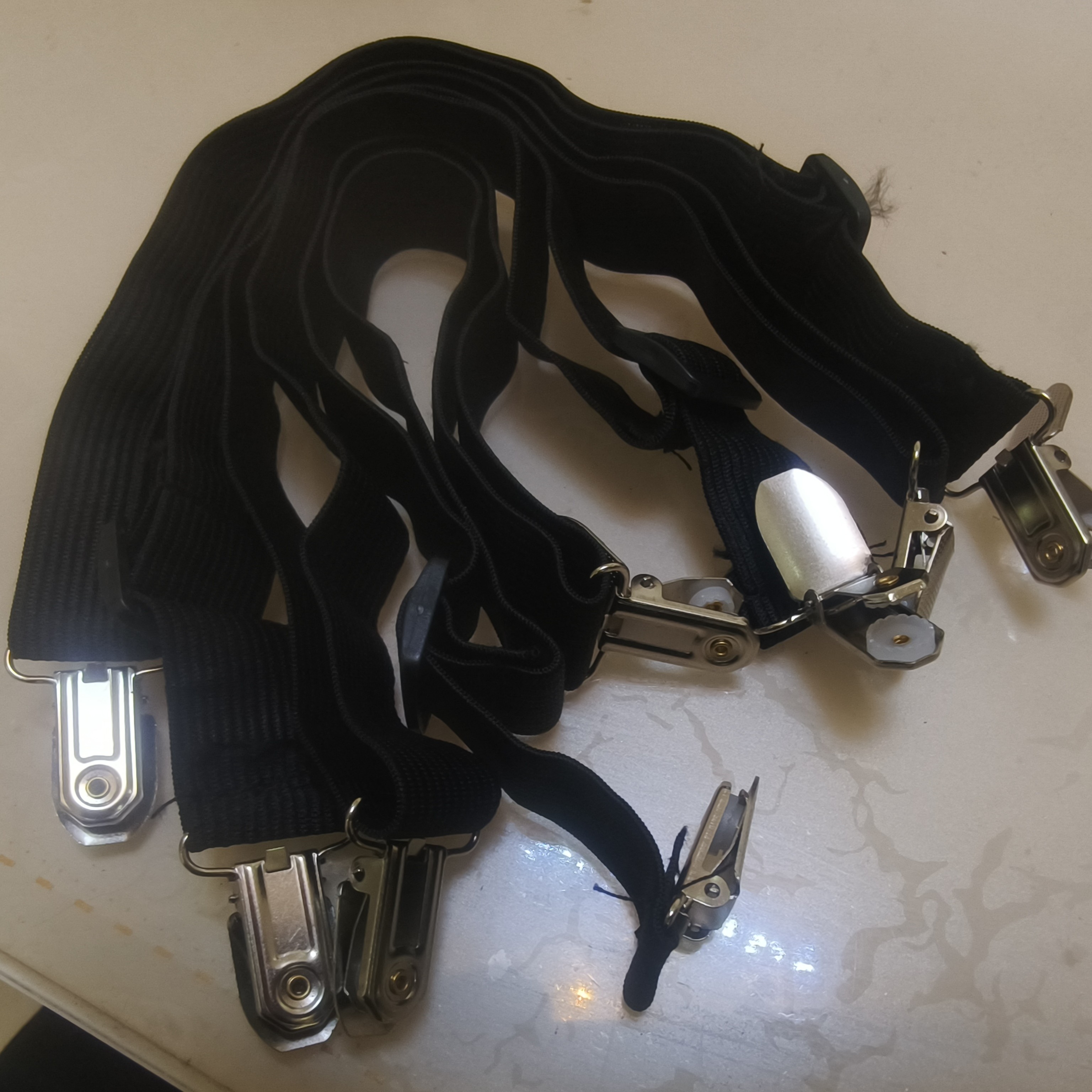 电动三轮车雨棚弹力固定夹防风扣松紧带通用型加固配件