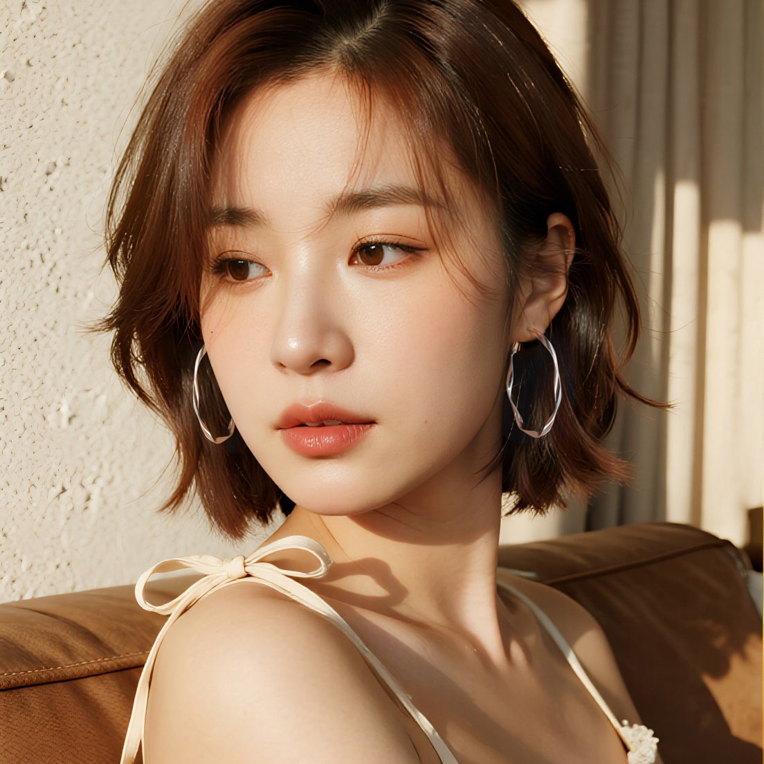 925银耳饰 莫比乌斯大圈耳夹耳圈耳环圈圈素圈银针新款爆款高级感