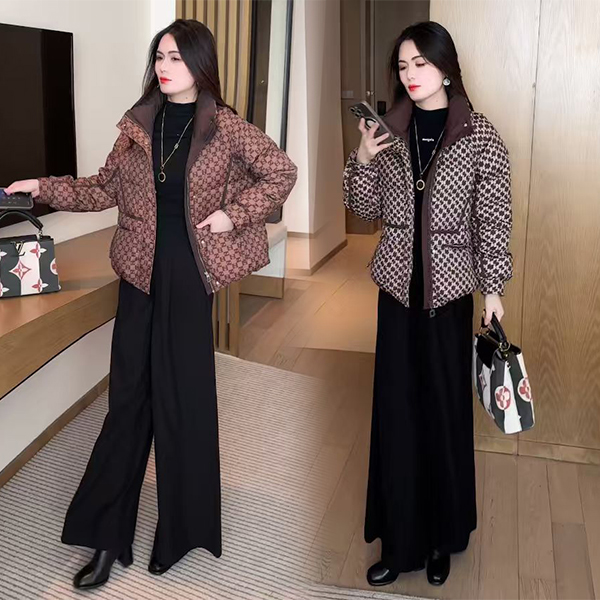 【季颜品牌】冬季新品穿搭面包服气质显瘦休闲时尚宽松外套107