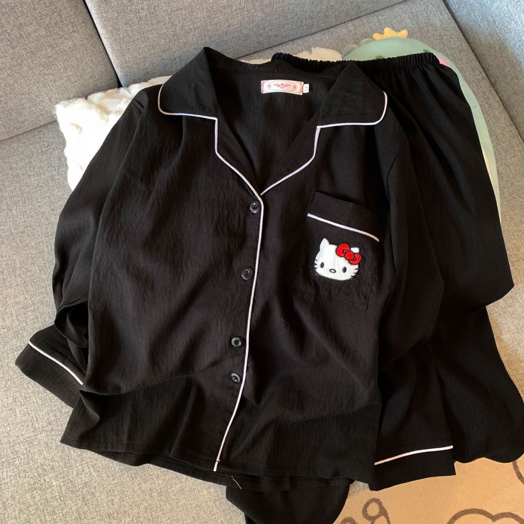 胖美女睡衣特大码数200斤穿家居服套装春装新款薄款长袖长裤宽松