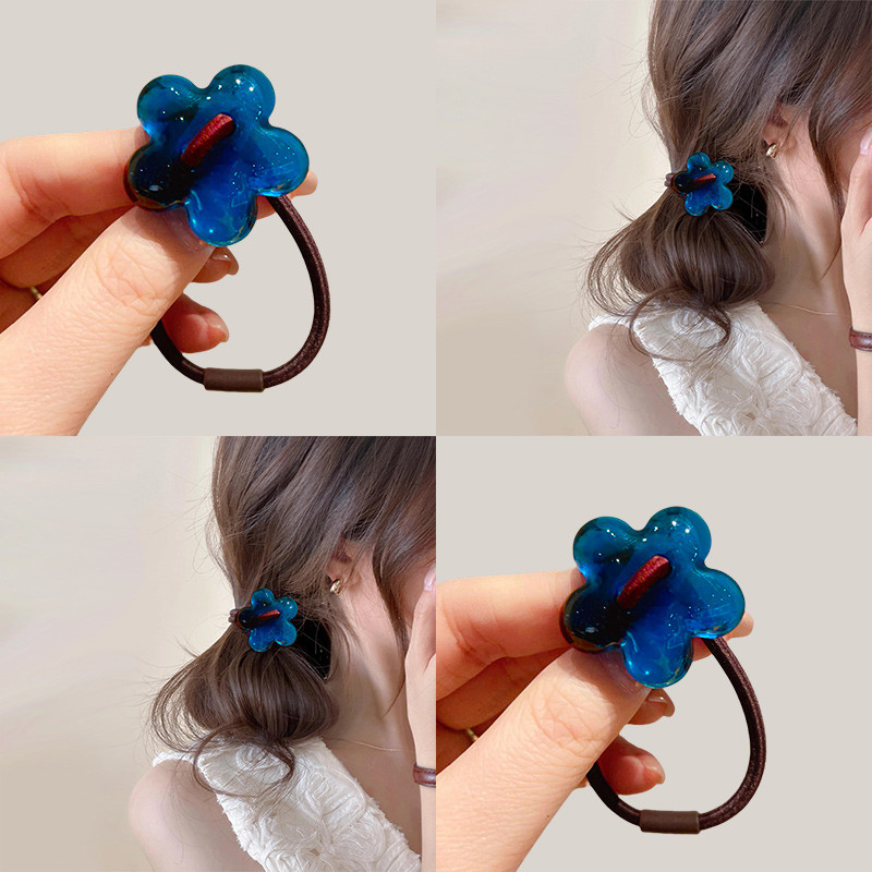 海盐果冻！夏日海边花朵发圈！清新简约红气质发圈牛女童发量发圈