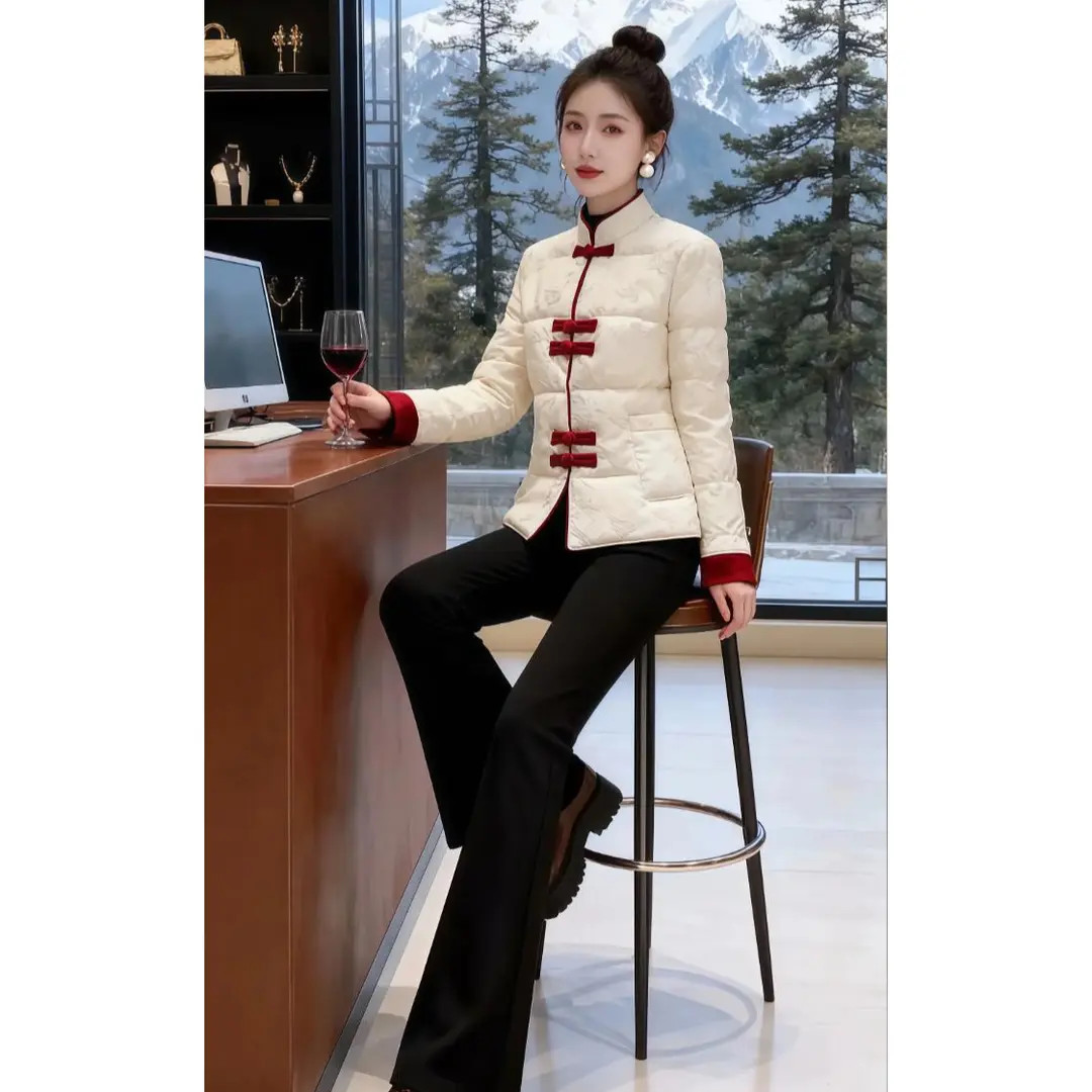 显白气质欧版棉服外套女冬季新款大码宽松慵懒时尚棉衣袄子2025