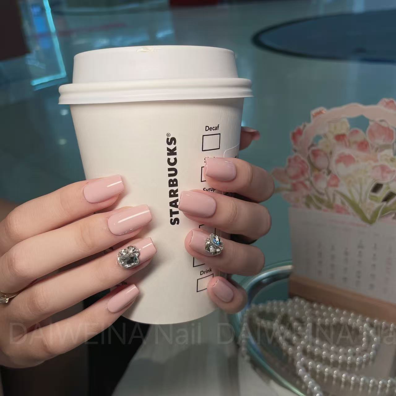 【皮粉公主】手工K9钻穿戴甲多种颜色可选显白百搭精致气质美甲贴片