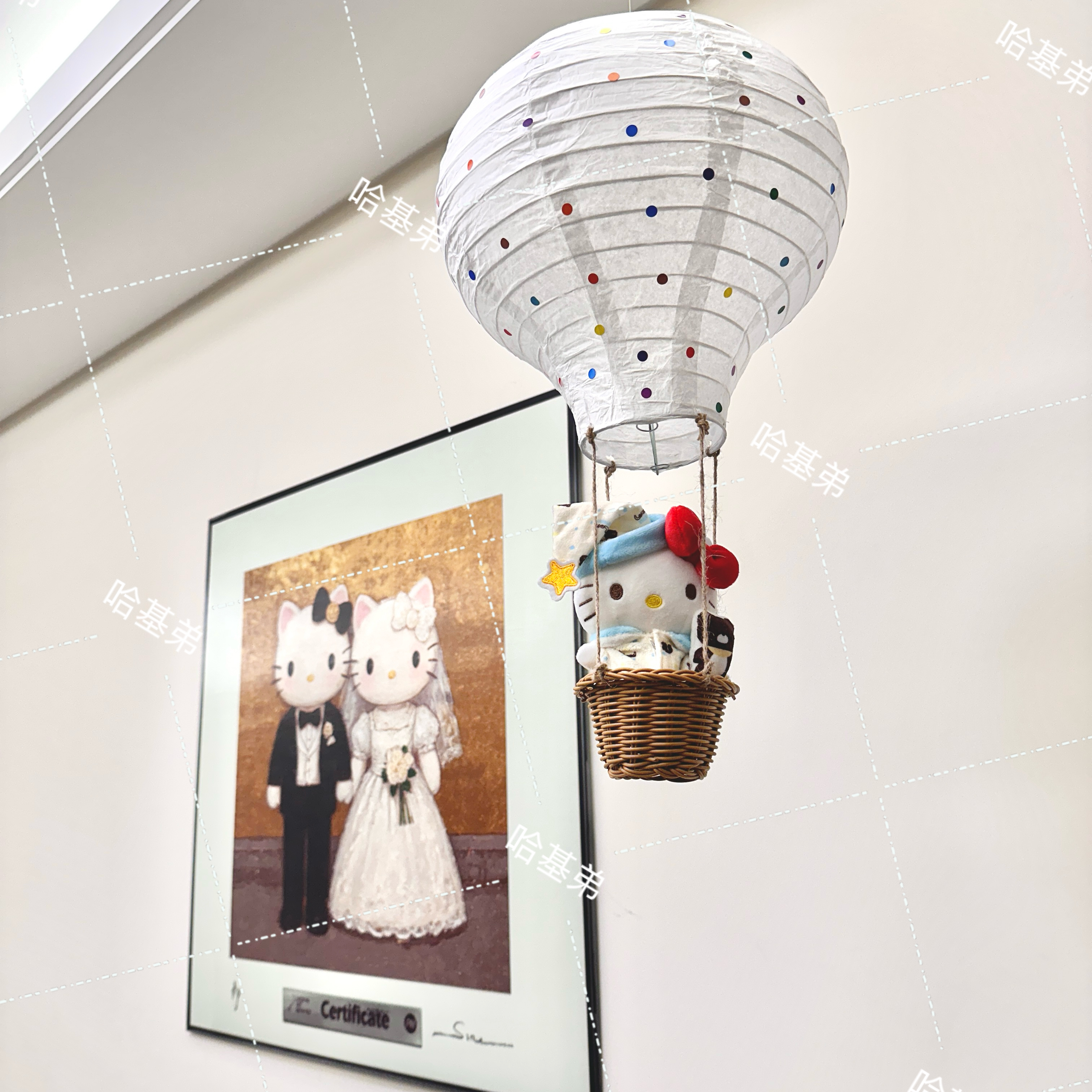 【视频同款】ins风热气球手工DIY装饰房家居挂饰小夜灯吊饰