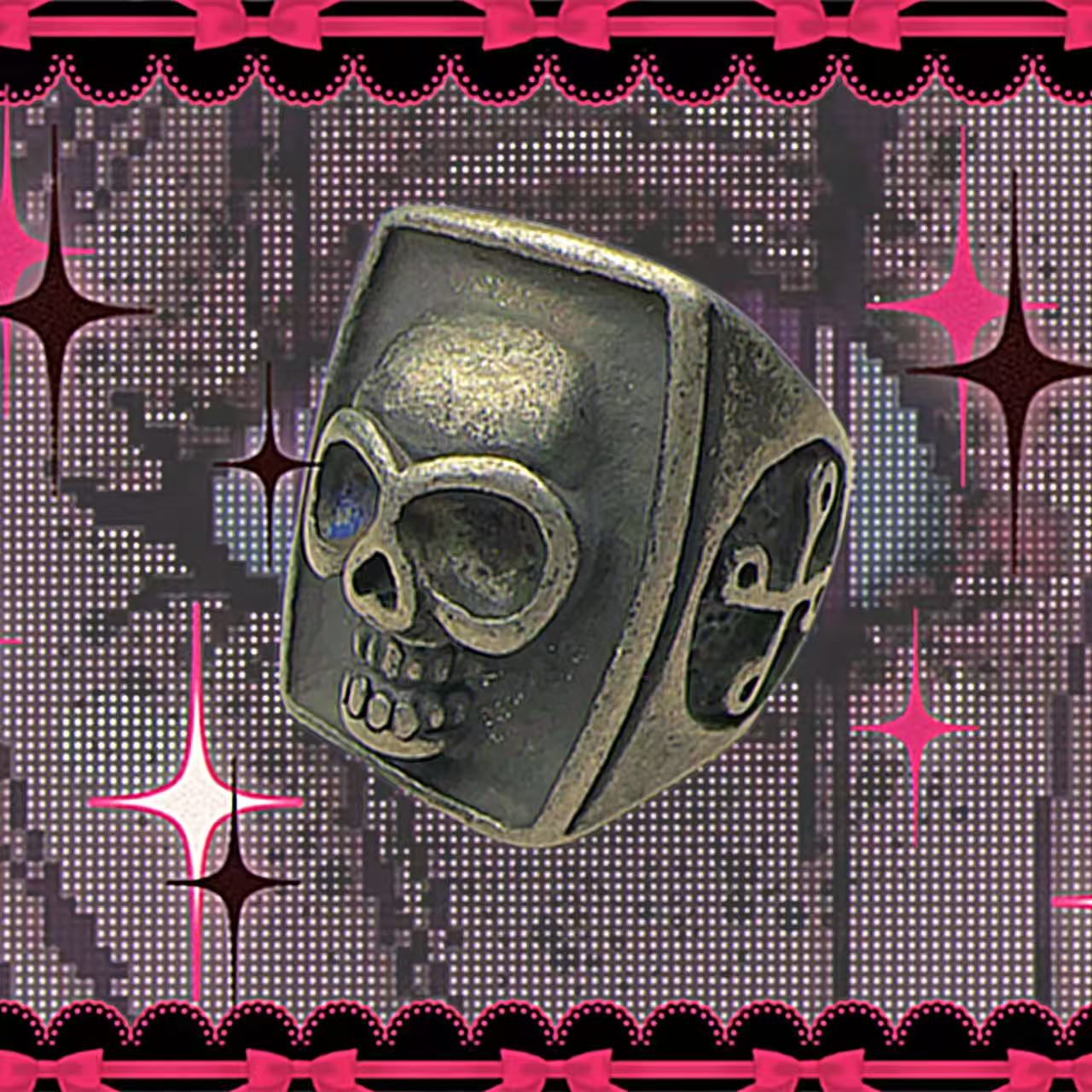 钛钢戒指 北欧热销钛钢骷髅抗氧小众个性时尚潮流哥特主题A0251