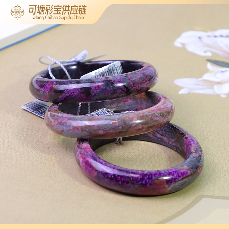 南非舒俱来 A级大花桃红樱花舒俱来手镯KTCB-4379多样性发一件