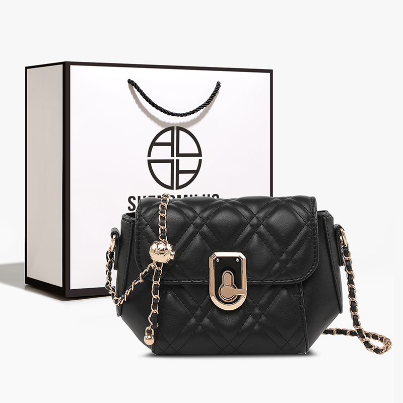 SHENGMILUO/圣米洛包包新款流行软皮时尚百搭单肩斜挎链条包女