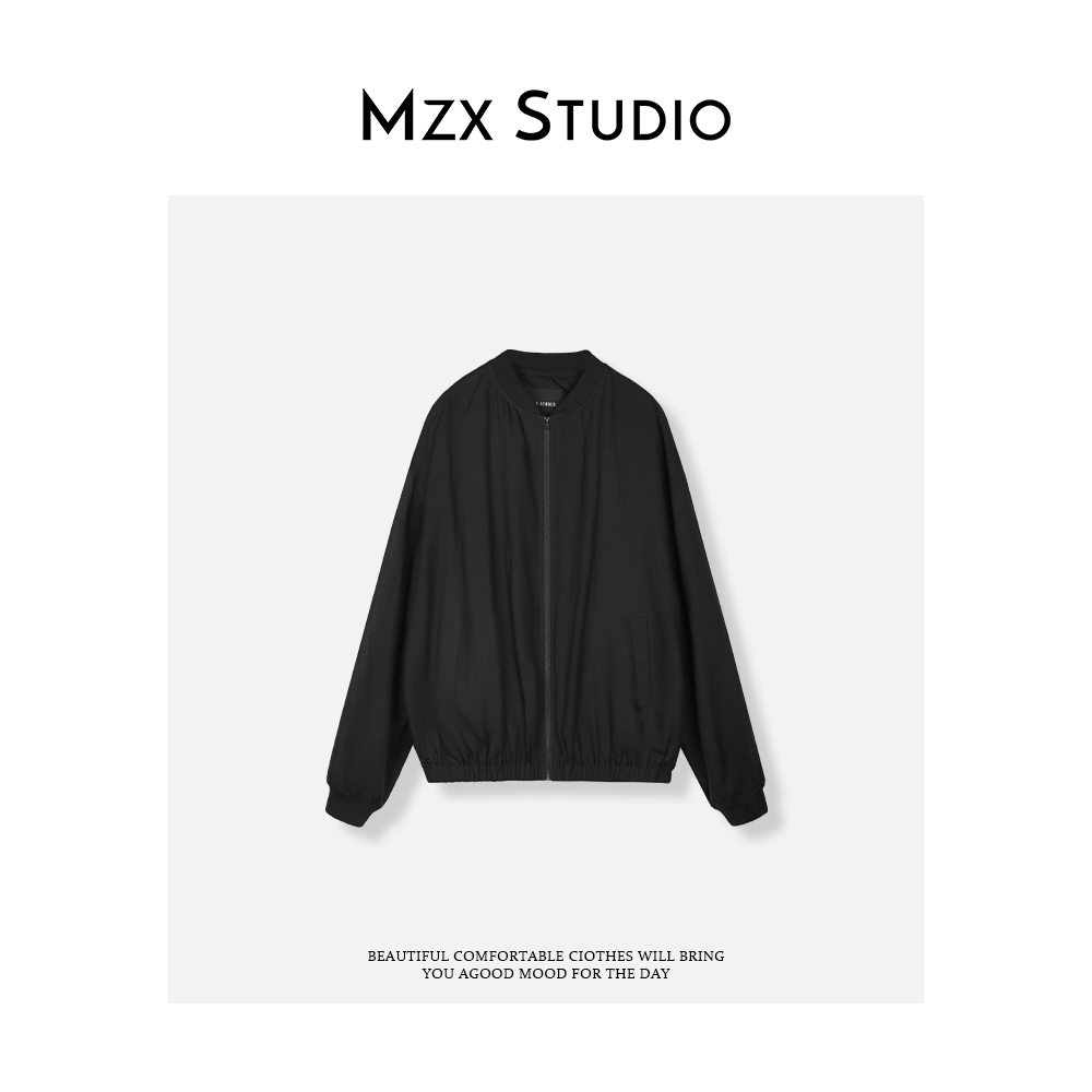 MZX 秋季亚麻天丝纯色简约风上衣外套 WT8678-A