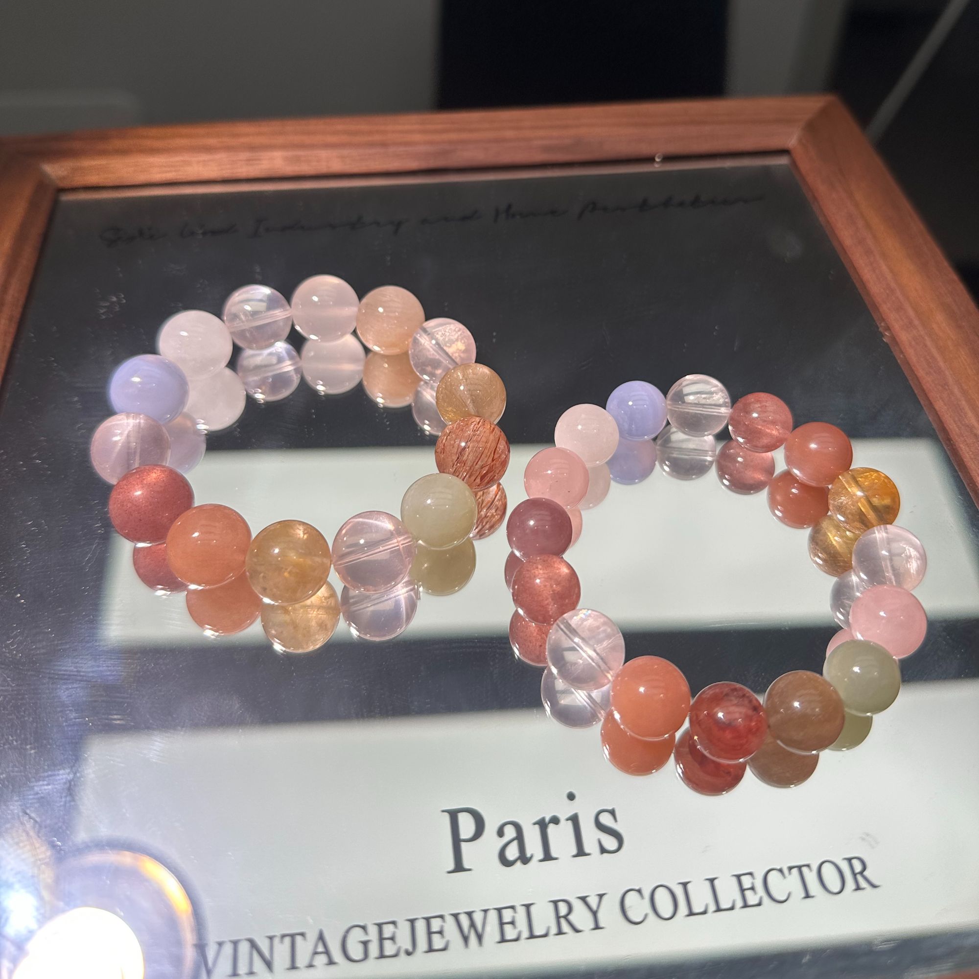 韦雪同款天然水晶手链女兔毛多宝送闺蜜七夕节礼物原创设计手串