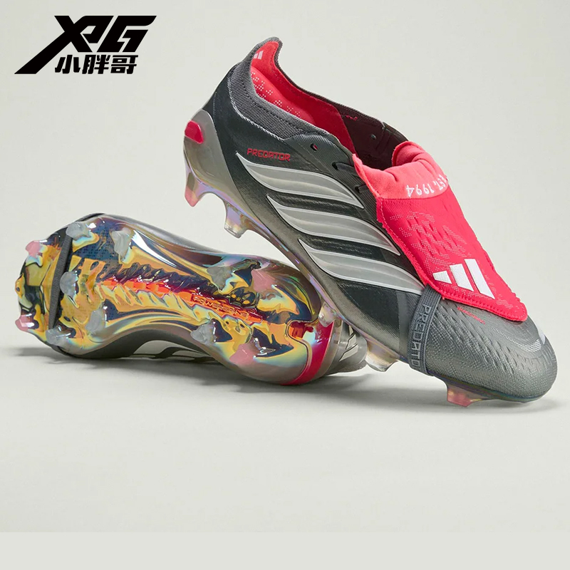 小胖哥阿迪达斯大鞋舌银翼猎刃猎鹰26超顶FG天然草足球鞋JS0379