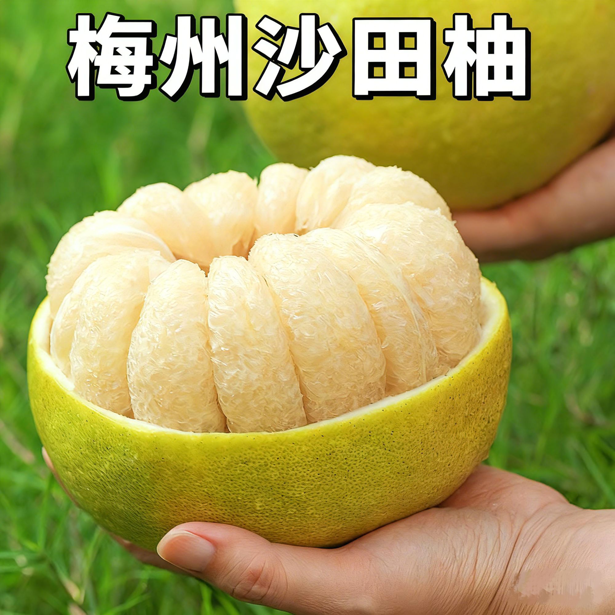 【精选果】正宗广东梅州纯甜沙田柚梅县金柚孕妇水果新鲜香产地包邮