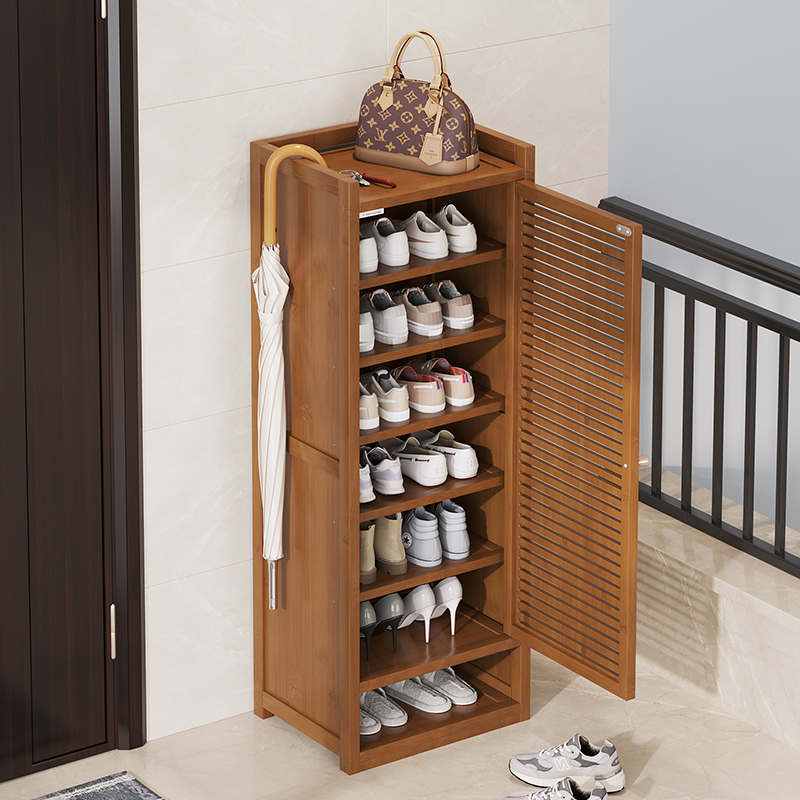 门口简易家用鞋柜多层省空间鞋架一体进门玄关收纳经济型楼道室内