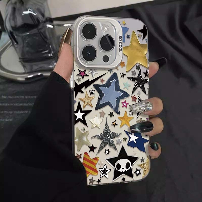 亚克力星星适用华为oppo荣耀vivo小米苹果16promax手机壳14镭射15