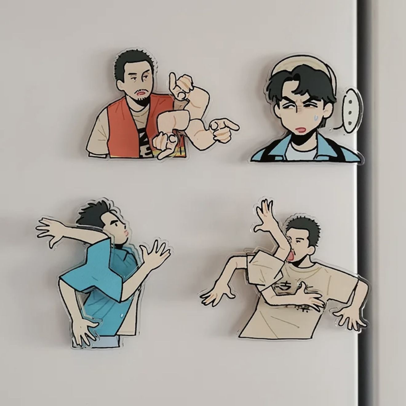 小红书新款五子棋喜人奇妙夜张呈校长技能五子棋亚克力冰箱贴徽章